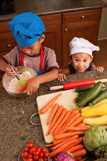 Teach children cooking